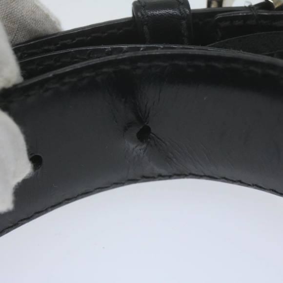 GUCCI Belt Leather 33.5""-35.4"" Black Auth ti1522 - Picture 10 of 10